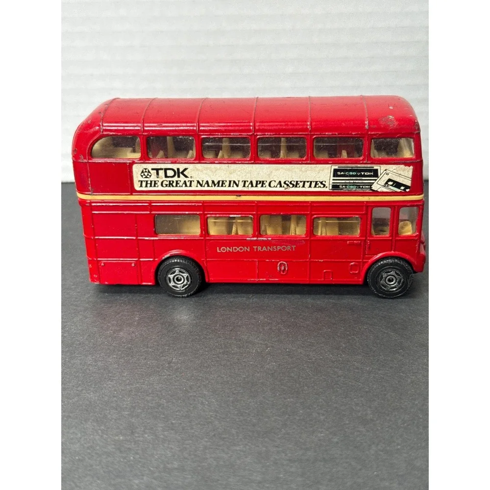 Corgi London Transport Routemaster Double Decker Bus Red Diecast TDK Ad Vintage